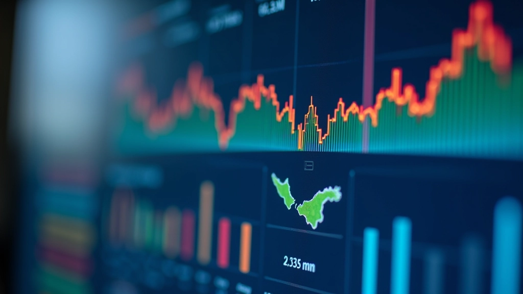 Economic data visualization showing Malaysian GDP growth trends