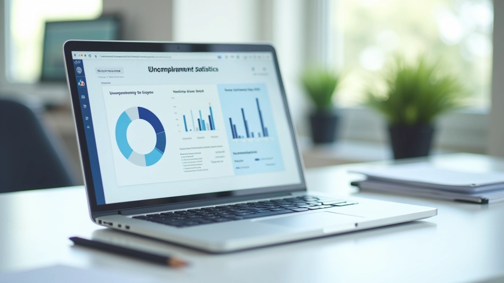 Chart showing unemployment rate trends and labor force participation statistics in Malaysia